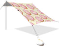 xigua Donut Beach Tent Sun Shelter with Carrying Bag - Silver Coated Oxford Fabric Beach Canopy for Beach Camping Fishing - Includes Windproof Ropes Sandbags &amp Stakes