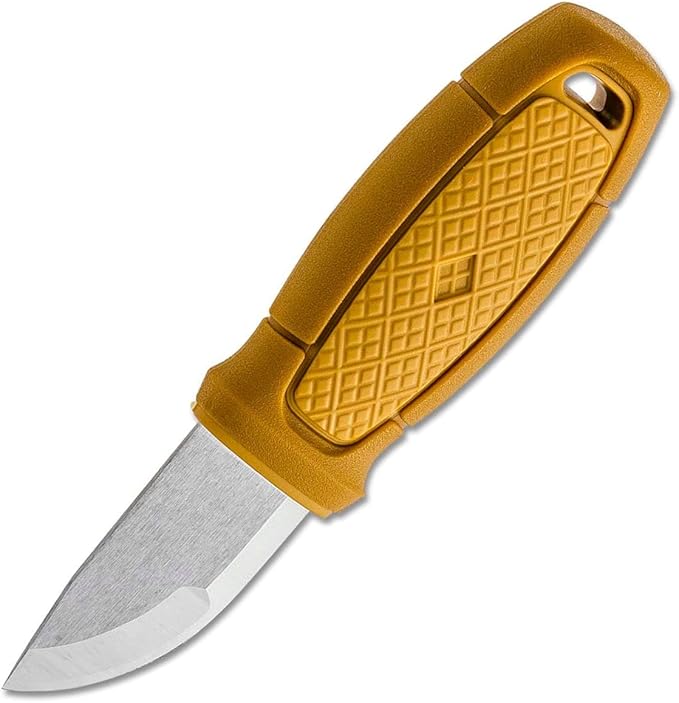 Morakniv Eldris Fixed-Blade Pocket-Sized Knife with Sandvik Stainless Steel Blade Lanyard and Firestarter 2.2-Inch