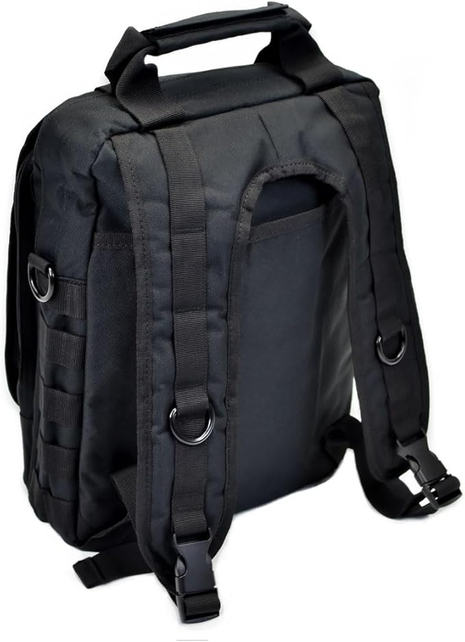 TORCH MOLLE Urban Commuter Backpack Laptop Bag Rucksack for Hiking Cycling Crossfit Light Rucking EDC Gear V2 (Black)