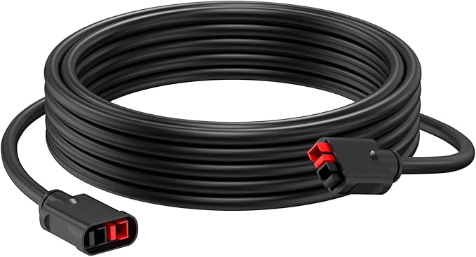 vhbw 15FT High Power Port Extension Cable Compatible with Goal Zero Nomad 200 Boulder 200 Briefcase Ranger 300 Briefcase HPP Solar Extension Cord Compatible with Goal Zero Yeti Power Stations