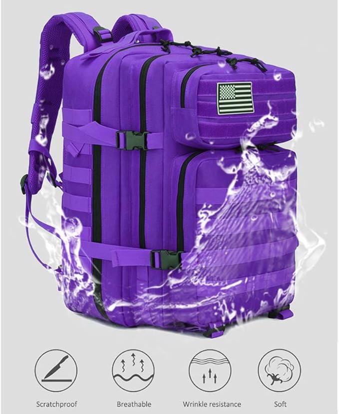 45L Military Backpack Tactica Rucksack Outdoor Assault Pack Hiking Travel Rucksacks