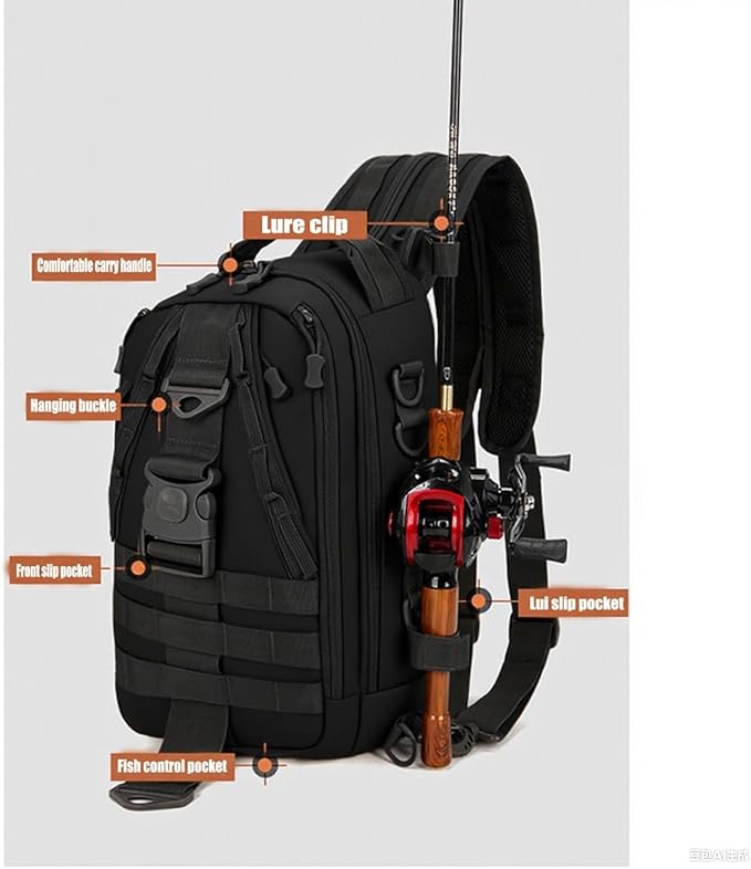 Daypack Military MOLLE Backpack Rucksack Gear Tactical Assault Pack Bag Fishing Backpack for Hunting Camping Trekking(Green)