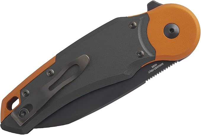 Fox Knives FX-556-B6 Metamorphosis Folding Knife 3.54in M390 Wharncliffe Blade Radius Lock EDC Pocket Knife Made in Italy Award-Winning Design (Black Anodized Aluminum)