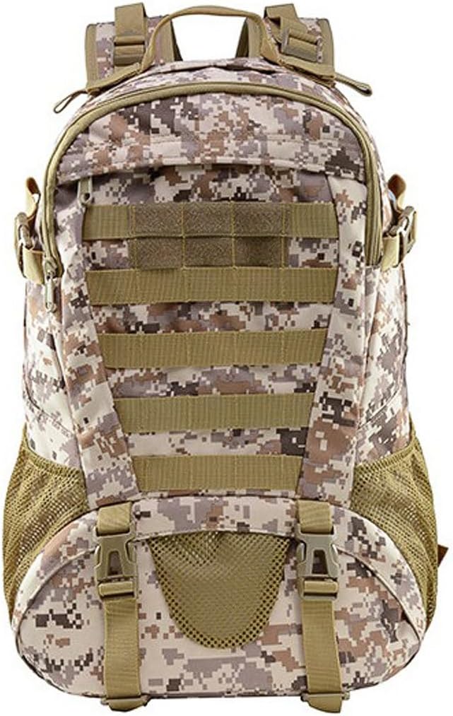 Military Tactical Backpack for Men Hiking Day Pack Molle Military Rucksack Waterproof EDC Bag (Desert Digital)