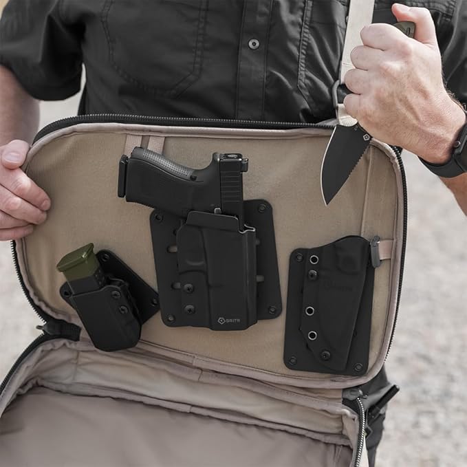 GRITR Kydex Hook &amp Loop Panel Insert/Adhesive Loop Sheets – Tactical &amp Military Gear Organizers for Holsters Mag Carriers Knife Sheaths Flashlights and More