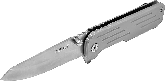 CAMILLUS CHOFF / 6.25 OVERALL / 2.75 DROP POINT BLADE/AUS-8 / SILVER