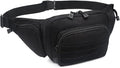 Concealed Pistol Bag Multipurpose Nylon Tactical Handgun Case Fanny Pack Waist Bag Bumbag Chest Pack with Molle Webbing Loop (Black)
