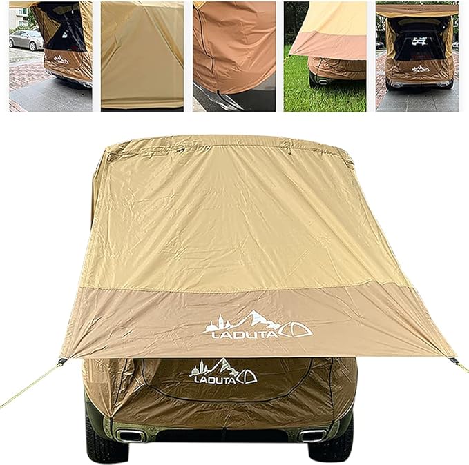 Car Roof Shade Canopy Camping Tents for CarsCar Awning Outdoor Tent SUV Car Tailgate Tent Windproof Hatchback Tent for Car Camping Tent Roof Canopy Universal Waterproof Car Tent