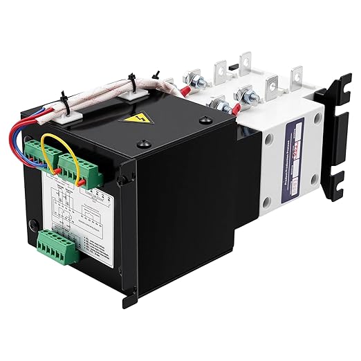 63A 110V Dual Power Automatic Transfer Switch Manual Transfer Switch 50/60Hz Din Rail Mounted Mini ATS 2/3/4P 63/32A for Hone Generator and Backup Power RV (4P 100A)