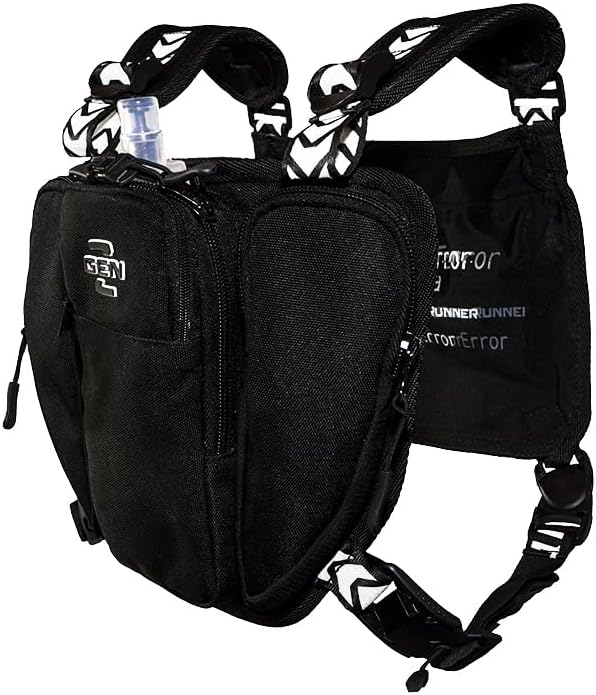 Chest Pack for Skiing – Slim Chest Pack for Skiing and Snowboarding with 17oz Hydration Soft Flask | Ski Front Chest Bag &amp Ski &amp Snowboard Chest Pack