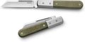 LionSTEEL The Barlow - Traditional Gentlemen’s Folding Pocket Knife Collector Quality Folder for EDC Titanium Bolsters M390 Steel Made in Italy