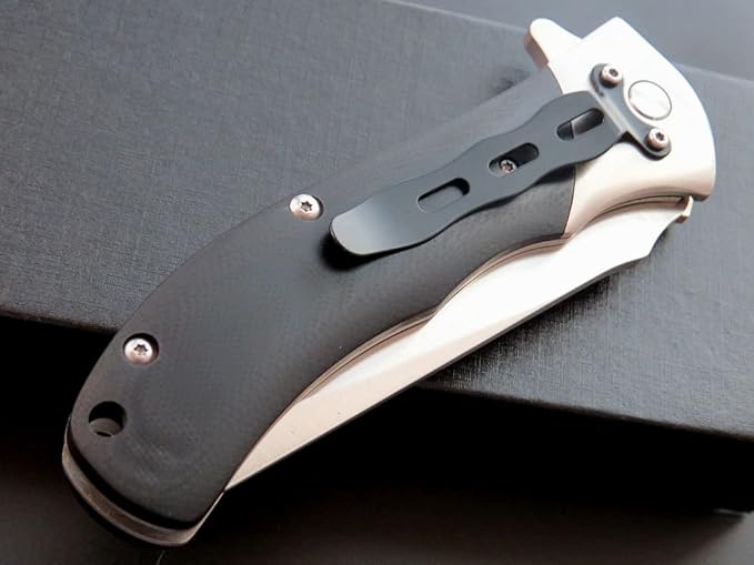 Eafengrow EF5&amp6&amp15 Folding Knives 9Cr18Mov Steel Blade G10 Steel Handle Ball Bearing Outdoor Camping Knife