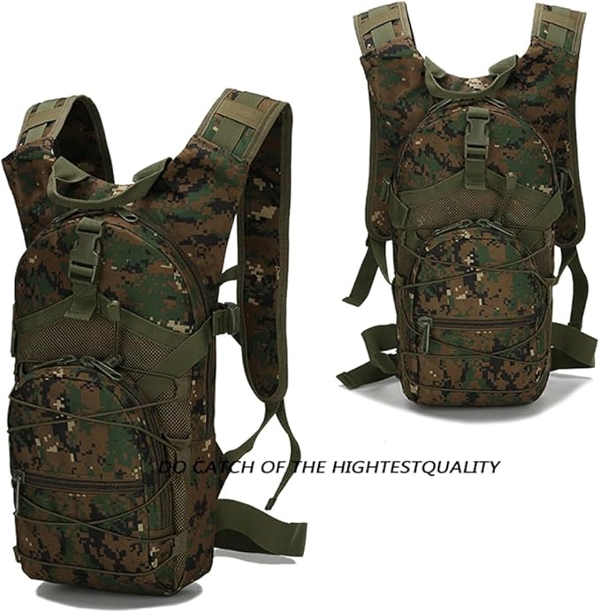 Tactical Backpack Small Military Daypack Assault Pack Rucksack Bag for Travel Hiking Running Outdoor Sports (Jungle Digital)