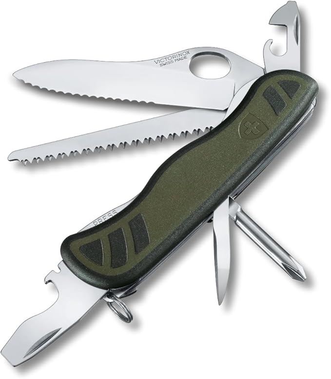 Victorinox Swiss Soldier Knife 08 10 Functions Olive/Black