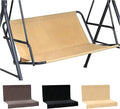 Swing Seat Canopy Replacement with Back Support Waterproof 600D Oxford Fabric Outdoor Garden Chair Replacement Cover