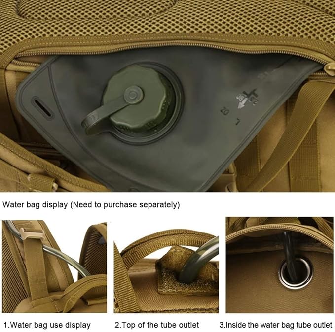 Outdoor Bactical Backpack Military Fan Bag Camouflage Backpack Travel Bag Mountaineering Bag Riding Backpack