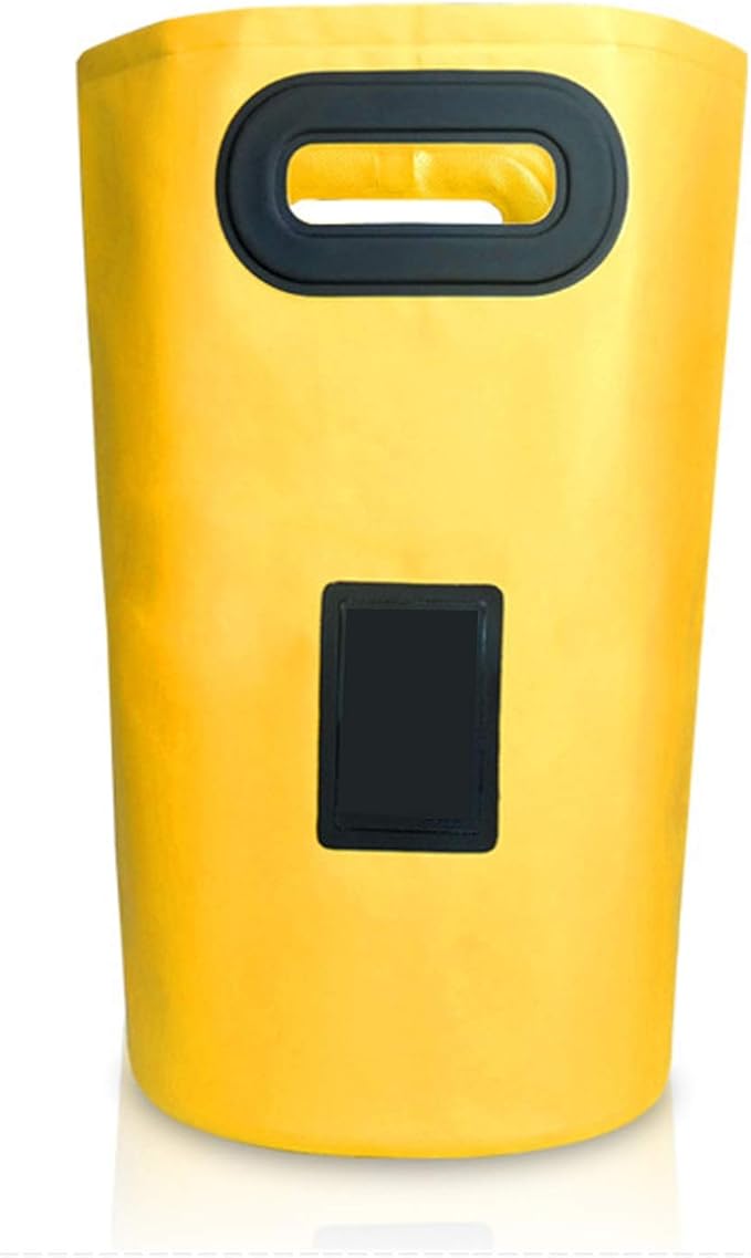 Beach Bag Outdoor Portable Waterproof Bucket Used for Outdoor Cycling Camping Water Sports Storage Bag Outdoor Quick-Drying Bag (Color : Green Size : 2547cm) (Yellow 28 * 47cm)