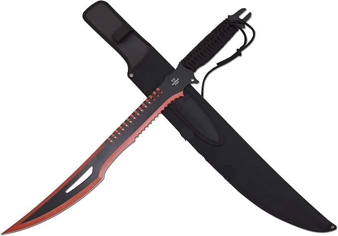 Snake Eye Tactical Fantasy Sword w/Nylon Sheath Machete Outdoors Camping