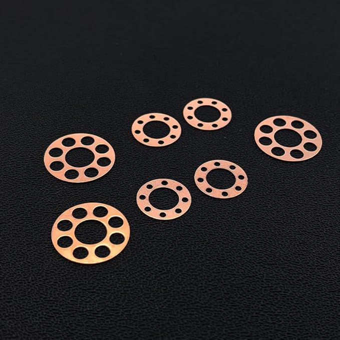 1 Set Custom CNC Brass Washer Gasket Replacement Fits for Chris Reeve Small Sebenza 21 DIY Making Accessory