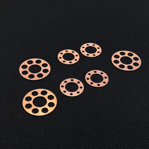 1 Set Custom CNC Brass Washer Gasket Replacement Fits for Chris Reeve Small Sebenza 21 DIY Making Accessory