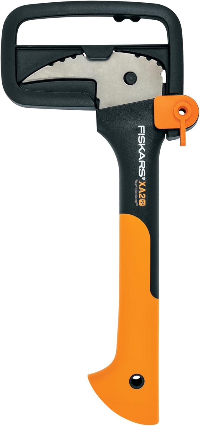 Fiskars Wood Prep Set: X7 Hatchet and 12-Inch Hookaroon – Essential Tools for Firewood Wood Splitting Logging and Outdoor Projects