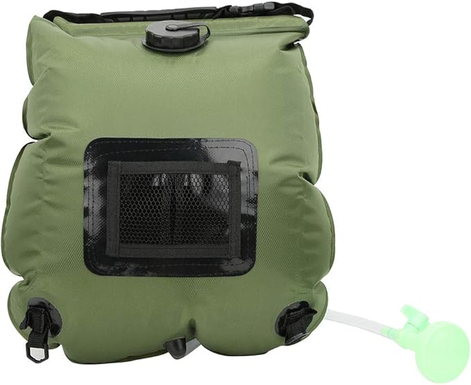 Shower Bag for Camping Camping Shower Kit Solar Shower Bag Outdoor Portable Shower 5 Gallons/20L Solar Heating Hot Water Shower Bag for Camping Hiking Beach Traveling