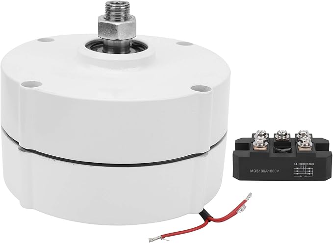 400W Three-Phase alternator Rare earth NdFeB Permanent Magnet Electric Motor Generator DIY AC Alternator AVAN?400w Permanent Magnet Motor ((With Rectifier 12V)