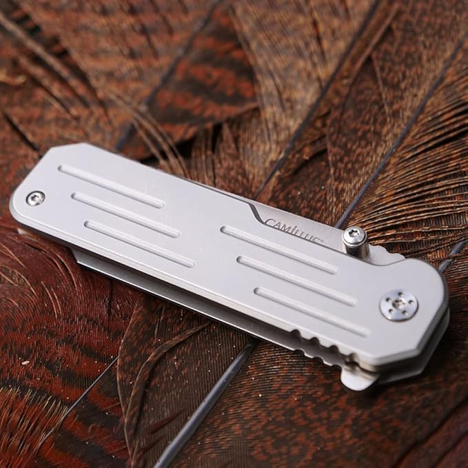 CAMILLUS CHOFF / 6.25 OVERALL / 2.75 DROP POINT BLADE/AUS-8 / SILVER