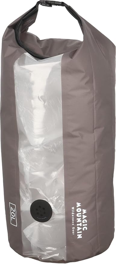 MAGIC MOUNTAIN Bag Compress Dry Bag Gray 15 LMMCPDB15L