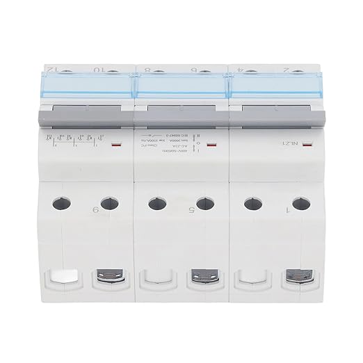 Manual Transfer Switch RV 3P 400VAC Single Side Interlock Circuit Breaker 35mm DIN Rail Mounting (125A)