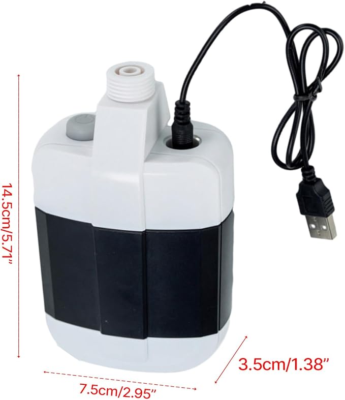 Camping Shower Camp Shower USB Rechargeable Outdoor Shower with Shower Head Electric Portable Shower for Hiking