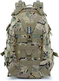 40L Camping Backpack Men's Travel Bags Tactical MOLLE Reflective Climbing Rucksack Hiking Fishing(CP)