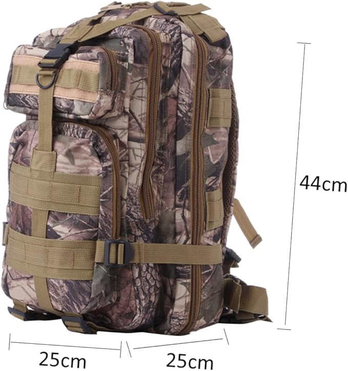 Small Military Backpack Camouflage Hiking Bag Multi-Compartment for Outdoor Adventures Men Combat Travel Bag