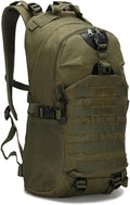 Tactical Backpack for Men Hiking Day Pack Molle Military Rucksack Waterproof Assault Pack Bag for Hunting Camping Trekking (Military Green)