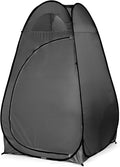 Pop Up Pod - Privacy Shower Tent with Carry Bag Dressing Room Instant Portable Toilet Stall for Camping Beach or Tailgate (Black)