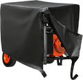 KIKITE 5000-9000 Watt Waterproof Universal Generator Cover Compatible with Champion 389cc 420cc Firman Predator 5500w 7500w 9000w Outdoor Portable Generators Storage Cover Black(31.89*24.02*24.02in)