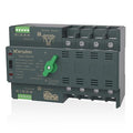 Mini ATS Automatic Transfer Switch 100 amp Manual Power Transfer Switch 110V Dual Power Electrical Selector Switches DIN Rail Mount (4P)