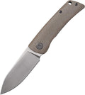 Petrified fish PFE05 Flavorist3.15 K110 Satin Blade 94g Micarta Handle Front Flipper Liner lock Folding knife (Khaki-S)
