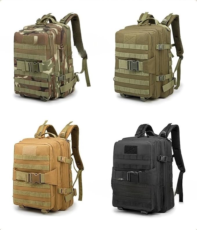 Tactical Backpack Military Molle Hiking 36-55L Tactical outdoor sports bag trekking camouflage travel bag khaki