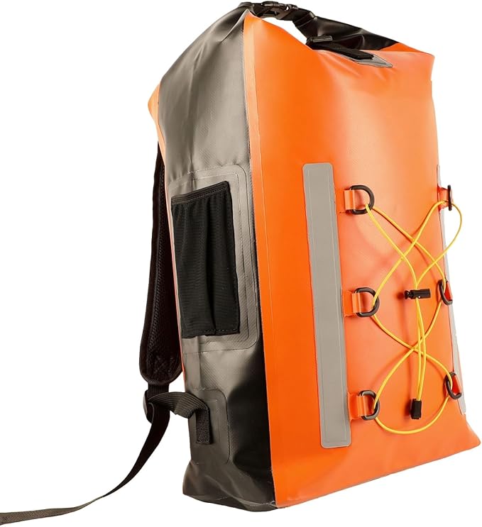 Dry Backpack Water Proof Dry Bag Backpack 30L With Meshes Pocket Adjustable Strap Roll Top Dry Bag For Kayaking Rafting