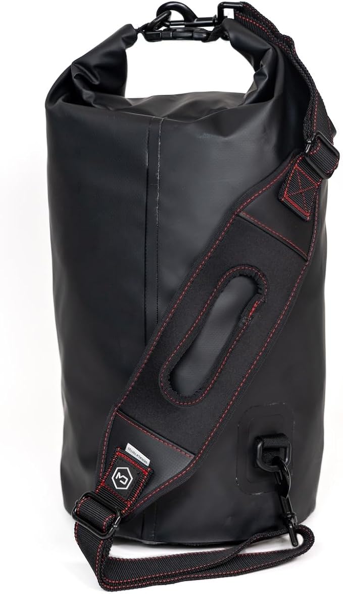 Mission Darkness Dry Shield Faraday Tote 15L // Waterproof Dry Bag for Electronic Device Security &amp Transport // Signal Blocking Anti-Tracking EMP &amp CME Shield Data Privacy for Mobile Devic