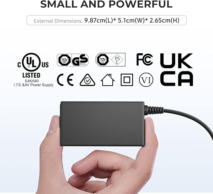12V AC Adapter Compatible with PAXCESS Rugged330 Rugged 330 Capacity 330W Portable Camping Generator Power Station Rockpals BALDR Baldr330 330W Portable Solar Generator Power Supply Charger