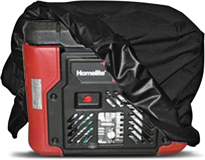 Covermates Ultima Outdoor Generator Cover – Heavy-Duty All-Weather Water-Resistant Polyester Rip-Resistant Protector with Double-Stitched Seams &amp Drawcord Hem 18W x 26D x 20H Ripstop Black