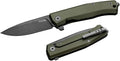 Lion Steel Myto Frame Lock MT01A GB Knife Black M390 Stainless and Green Aluminum Pocket Knives