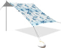 Beach Canopy with Windproof Ropes &amp Sandbags Beach Tent Sun Shade Sun Shelter for Camping Trips Fishing Backyard Fun or Picnics Palm Trees
