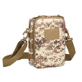 Small Canvas Messenger Bag Classic Vintage Shoulder Bag Small Tactical Bag Crossbody Casual Pack Daypack (Desert Digital)
