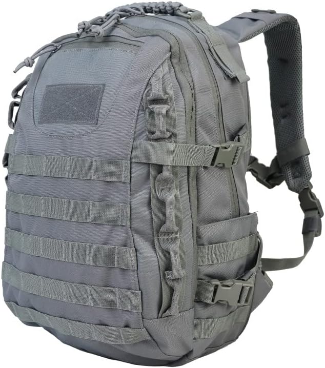 Tactical Backpack Military Molle Hiking 36-55L Waterproof Outdoor Military Fan Tactical Tactical Dark Grey