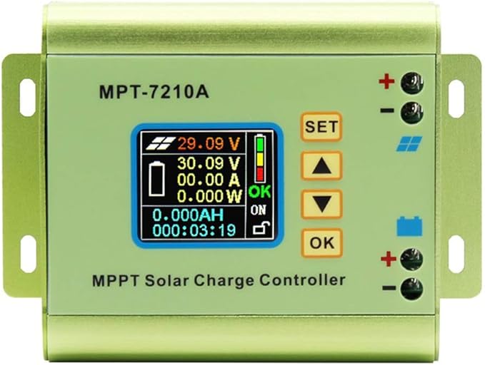 Digital MPPT Solar Charge Controller for Lithium Battery 24V / 36V / 48V / 60V / 72V Battery Pack Output 0-10A MPT-7210A