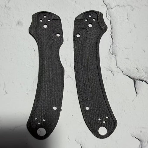 1 Pair Custom Micarta Linen Scales Handle Replacement Fits for C223 Para3(Black)