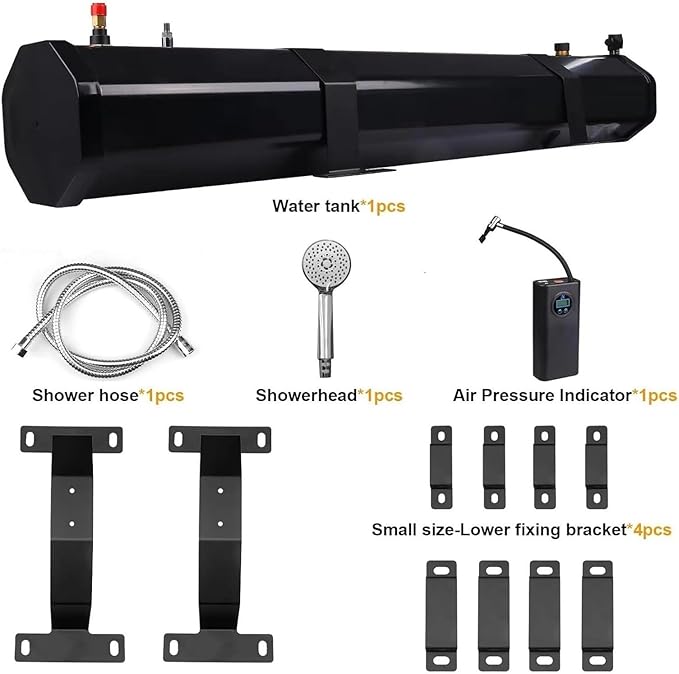 Roof Rack Water TankPortable Water Tank with Pump 18L/20L/30 Solar Shower for Water Storage Overlanding&ampCamping